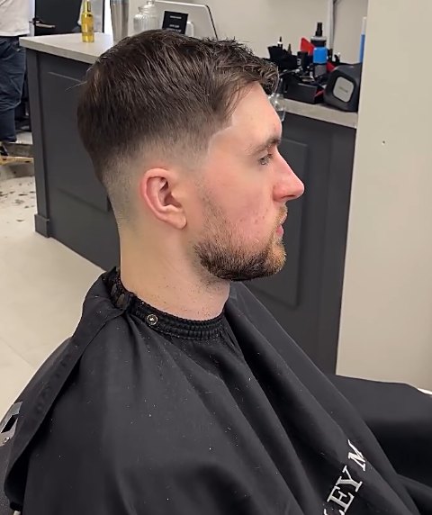Skin fade with beard